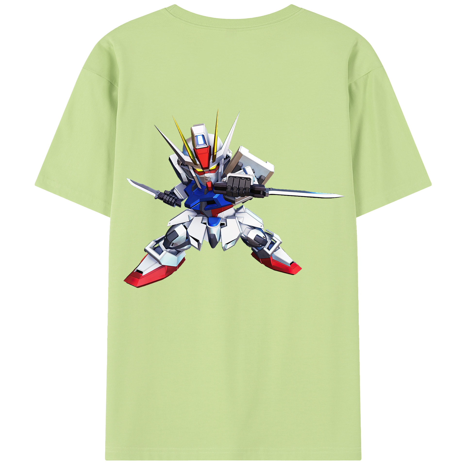 （画像用） 機動戦士ガンダム Mobile Suit Gundam 綿100％半袖Tシャツ（背面プリント）